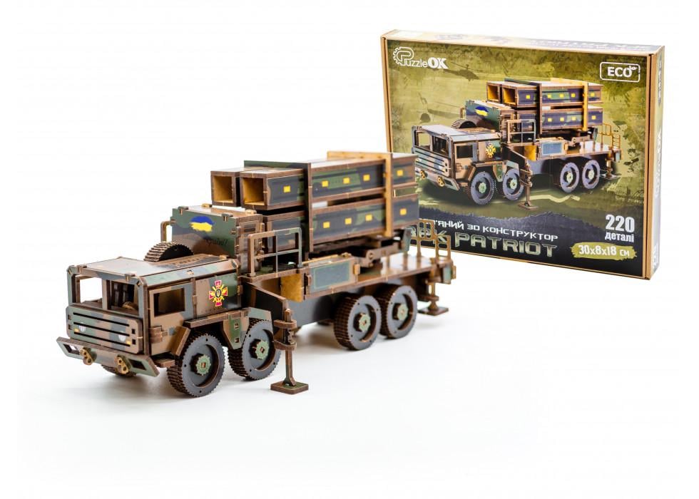 Конструктор дерев’яний 3D ЗРК Patriot 220 дет.