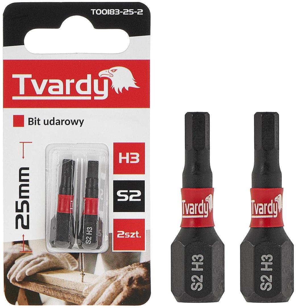 Біта удана Tvardy Hex H3 x 25 мм (T00183-25-2) - фото 3 Біта удана Tvardy Hex H3 x 25 мм (T00183-25-2) - фото 3