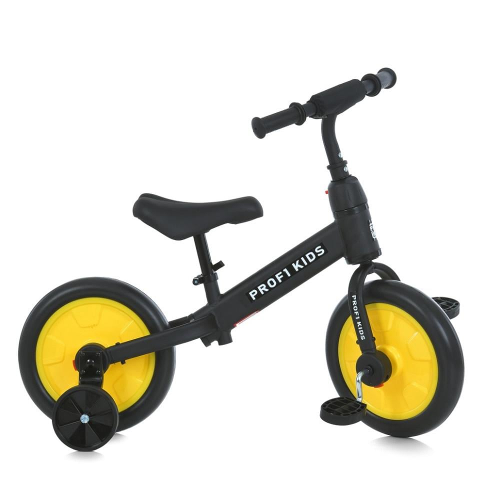 Биговел детский PROFI KIDS 2в1 с педалями 12" Черный (BT-168-B-90)