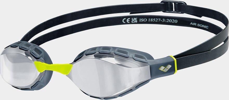 Очки для плавания Arena AIR SONIC MIRROR One Size Серый/Черный (38100698)
