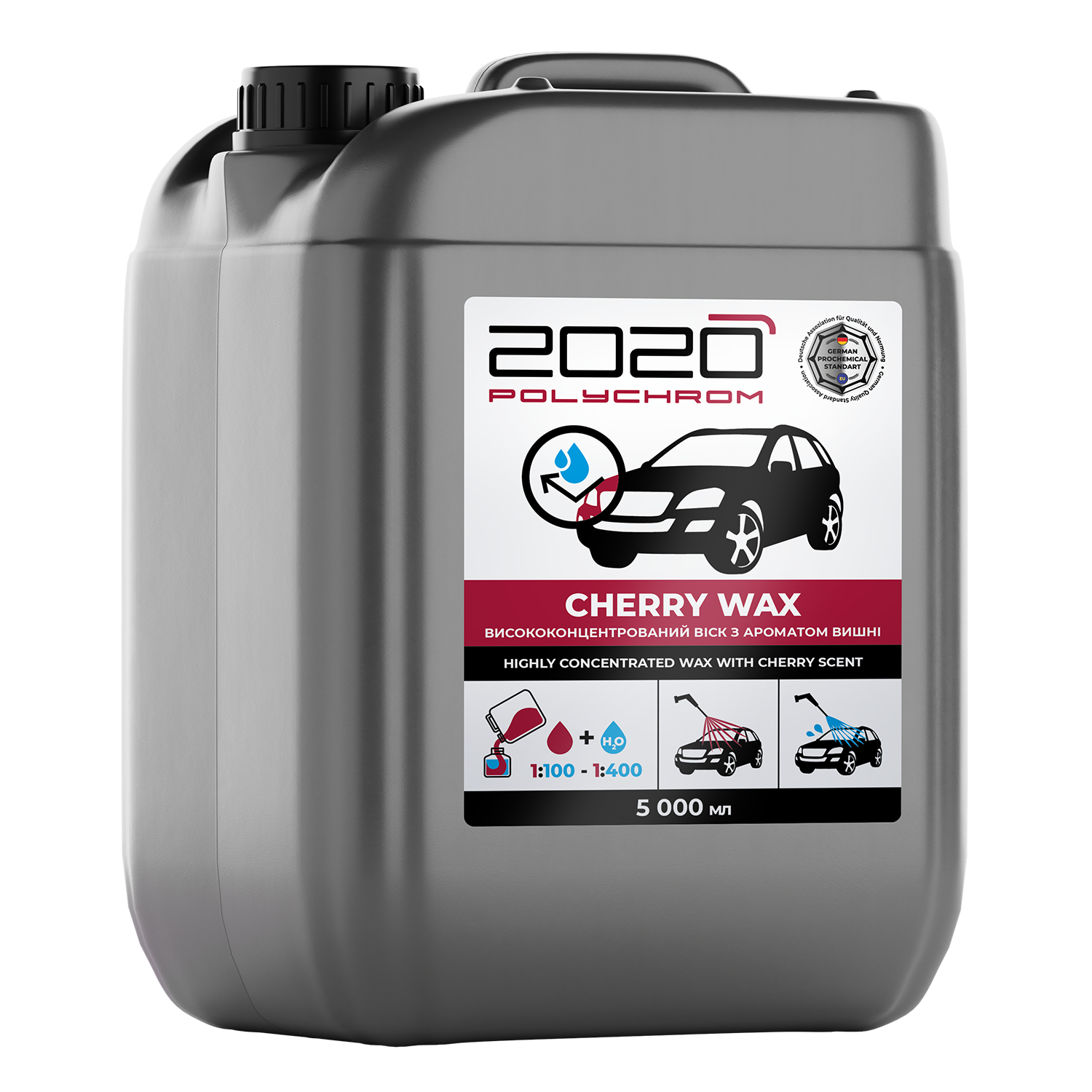 Воск Polychrom cherry wax с ароматом вишни с водоотталкивающей способностью 5 л