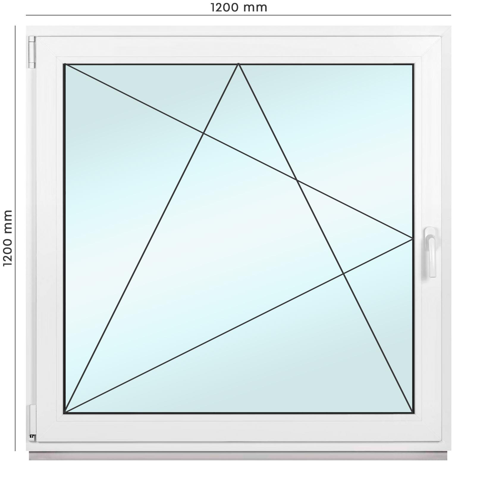 Вікно металопластикове Framex поворотно-відкидне з лівим відкриттям 1200х1200 мм Білий - фото 2