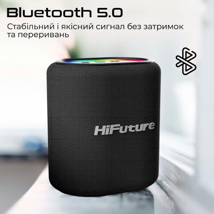 Портативная колонка HiFuture Vocalist 100 25W Bluetooth 5.0 3600 mAh Black (vocalist100.black) - фото 3