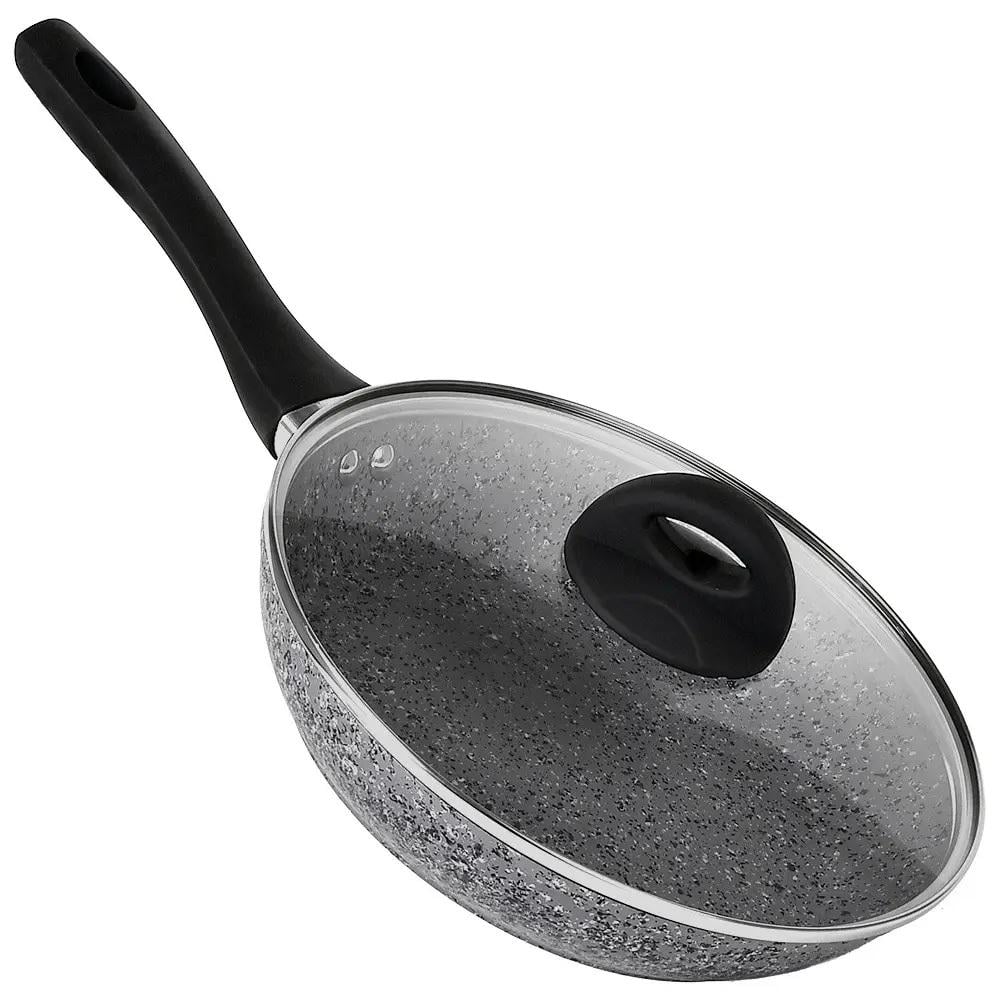 Сковорода лита Besser Granite з гранітним покриттям і кришкою 26 см (30887)