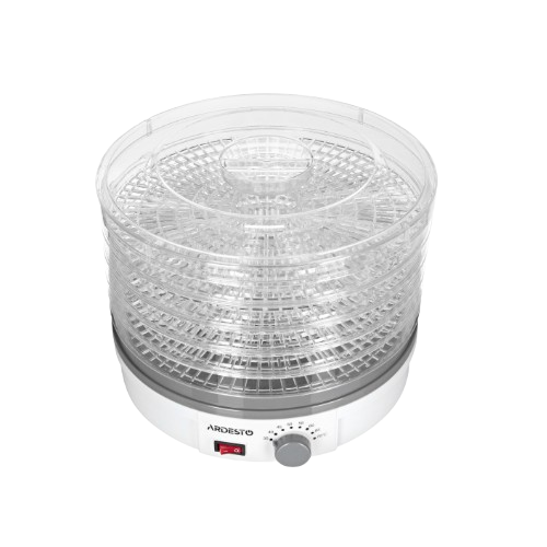 Сушарка для овочів і фруктів Ardesto FDB-5320 245W 5 піддонів 3 см d32 см (УТ000075858) - фото 2