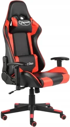 Компьютерное кресло геймерское vidaXL Gamingowy вращающееся Red (20491)