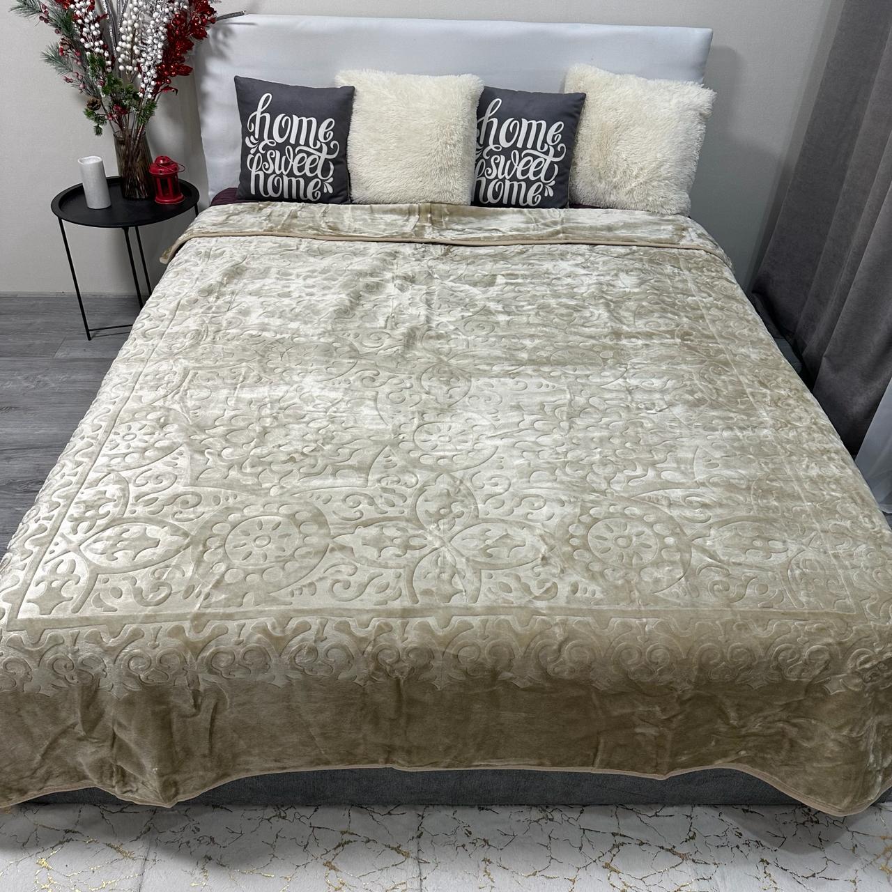 Покрывало на кровать акриловое 200x230 см Бежевый (P-акрил-14) - фото 9 Покрывало на кровать акриловое 200x230 см Бежевый (P-акрил-14) - фото 9