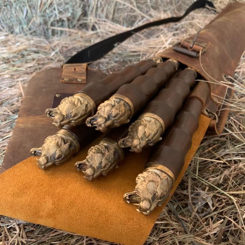 Набір шампурів Gorillas Market "Калчан Тигр МАХ" Gorillas BBQ у шкіряному чохлі - фото 4 Набір шампурів Gorillas Market "Калчан Тигр МАХ" Gorillas BBQ у шкіряному чохлі - фото 4