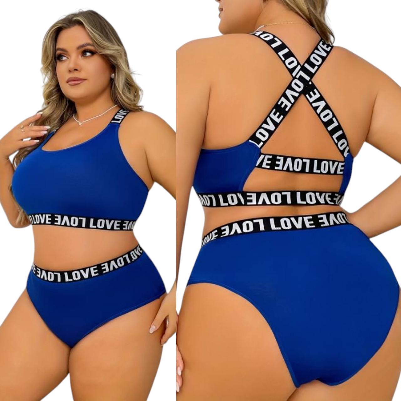 Комплект спідньоЇ білизни жіночий 4XL Синій (2462571406) - фото 8