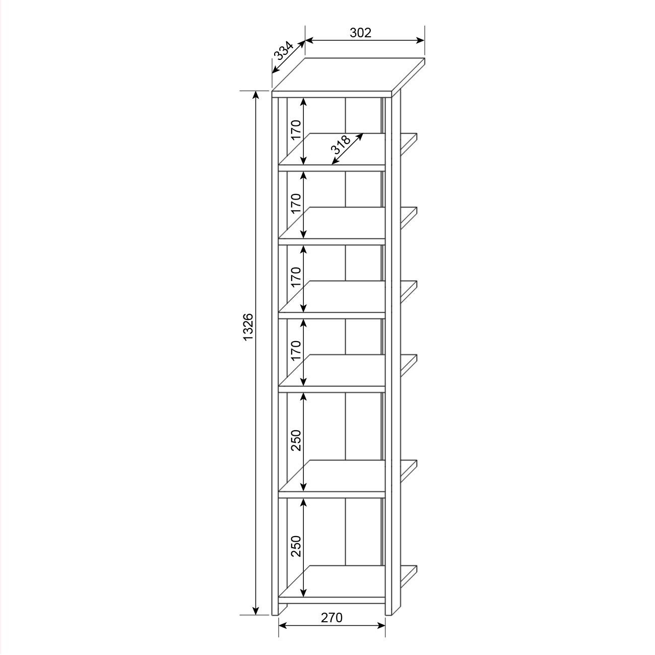 Тумба для обуви Corners Flash-4 Дуб венге (KRN-4003-03) - фото 4