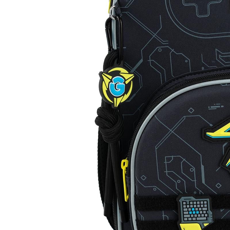 Школьный рюкзак KITE SET K25-556M-2 Cyber с пеналом и сумкой для обуви (995185) - фото 7