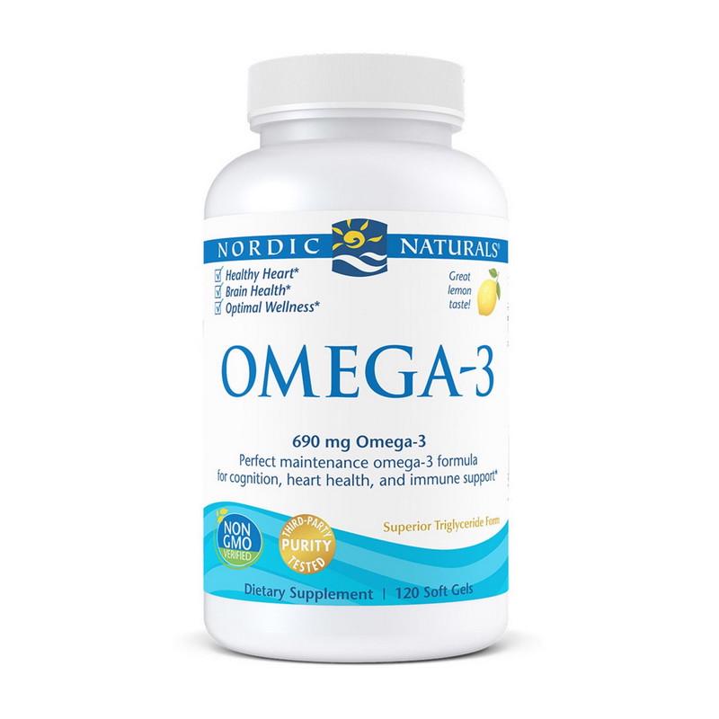 Рыбий жир Nordic Naturals Omega-3 690 мг 120 капс. Лимон (19002-01) Рыбий жир Nordic Naturals Omega-3 690 мг 120 капс. Лимон (19002-01)