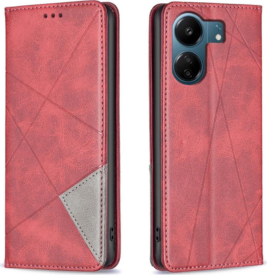 Чехол книжка SHLab Prisma Xiaomi Redmi 13C Red (36312-2D)