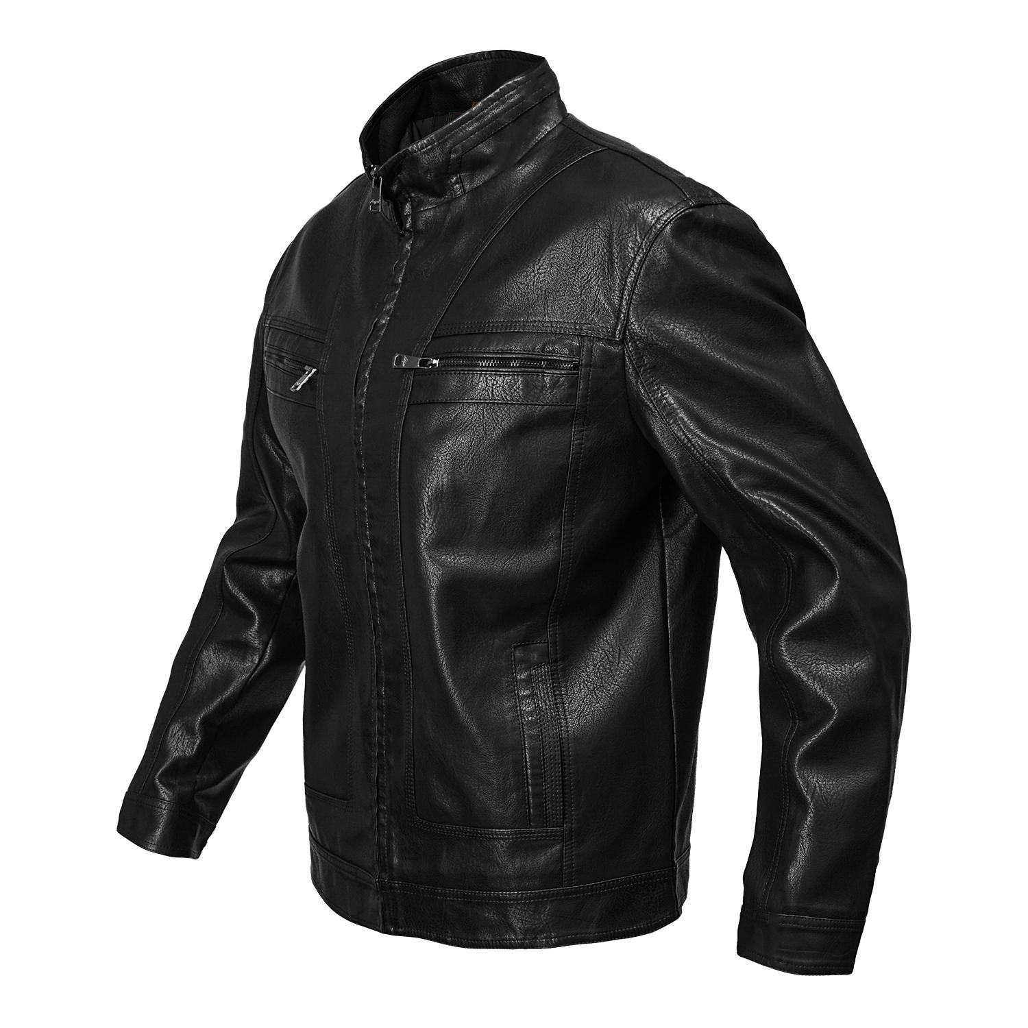 Куртка из натуральной кожи р. 48 (K14NV) - фото 3 Куртка из натуральной кожи р. 48 (K14NV) - фото 3