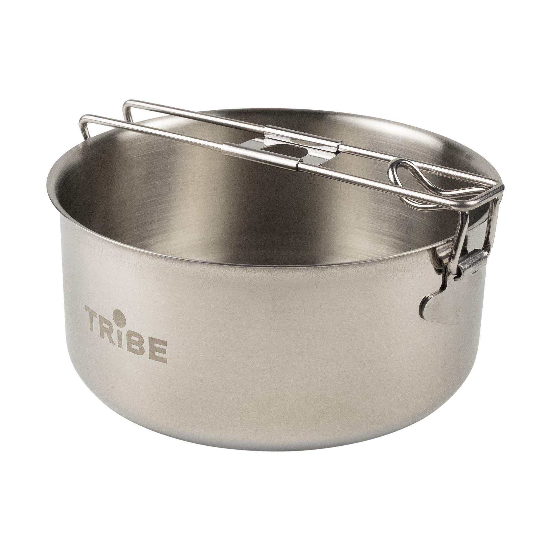 Казанок туристичний Tribe Tourist Pot з нержавіючої сталі 0,9 л (T-FH-0007-metal) - фото 6 Казанок туристичний Tribe Tourist Pot з нержавіючої сталі 0,9 л (T-FH-0007-metal) - фото 6