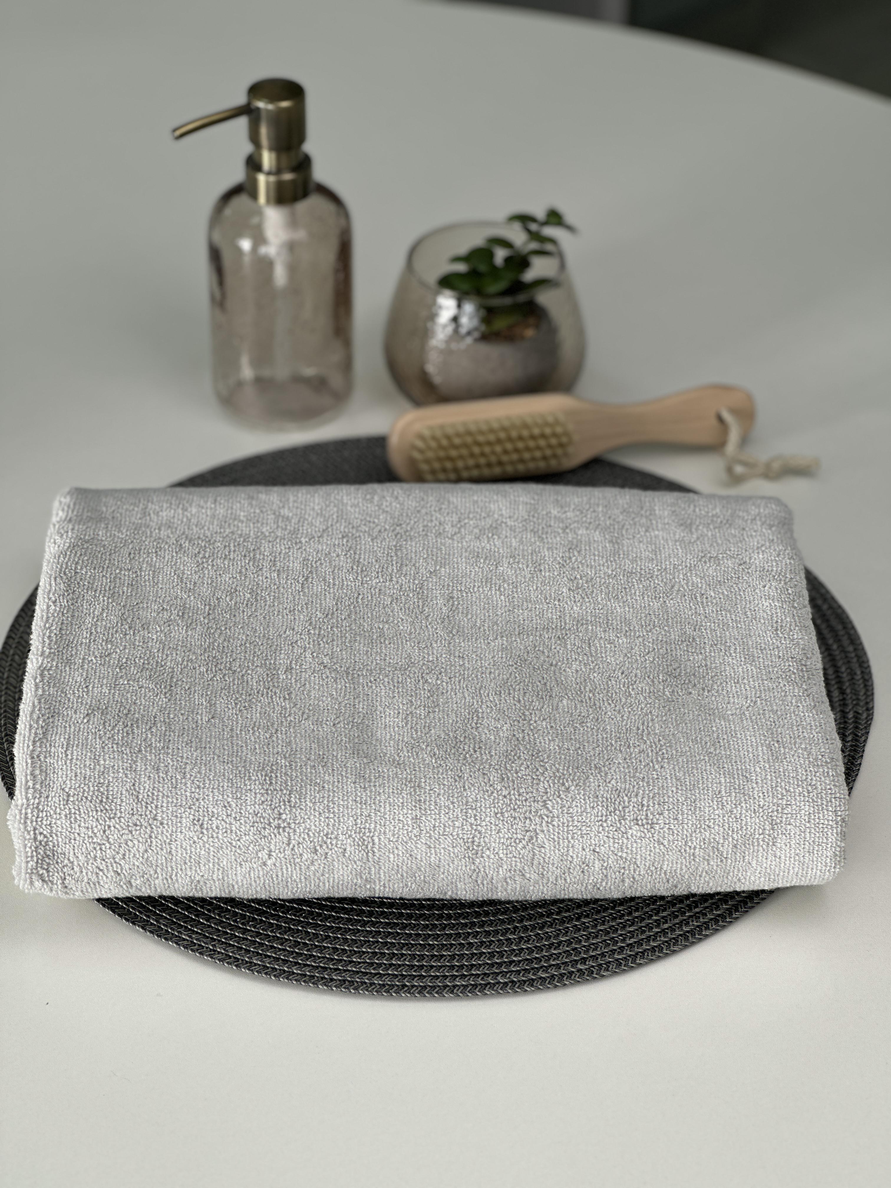 Полотенце махровое Pastel 50x90 см 100% хлопок 500 г/м2 Серое (15306781) - фото 1