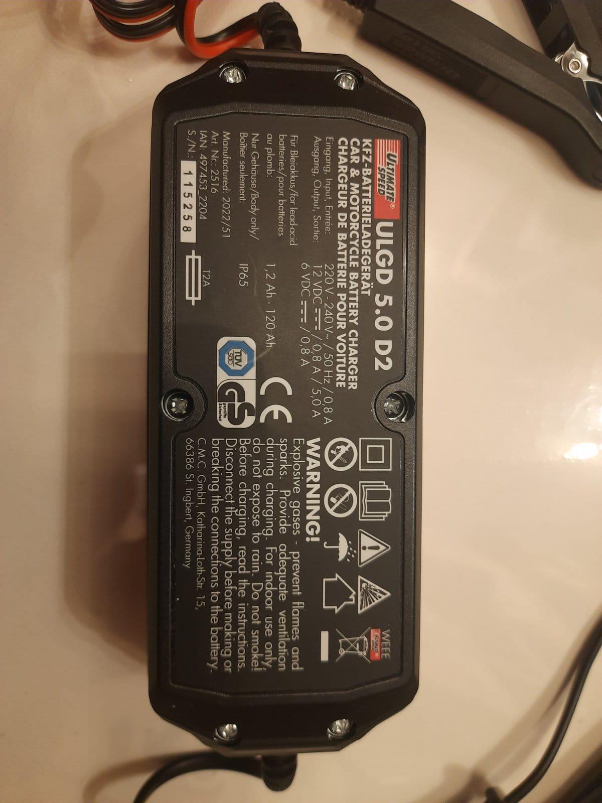 Зарядний пристрій для авто та мото акумуляторів Ultimate Speed ULGD 5.0 A1" імпульсний інтелектуальний - фото 2 Зарядний пристрій для авто та мото акумуляторів Ultimate Speed ULGD 5.0 A1" імпульсний інтелектуальний - фото 2