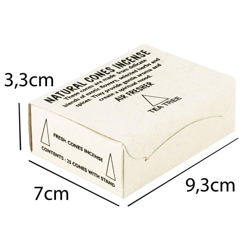 Благовония Непальские конусные Чайное Дерево 25 конусов с подставкой 9,3х7х3,3 см (27871) - фото 2