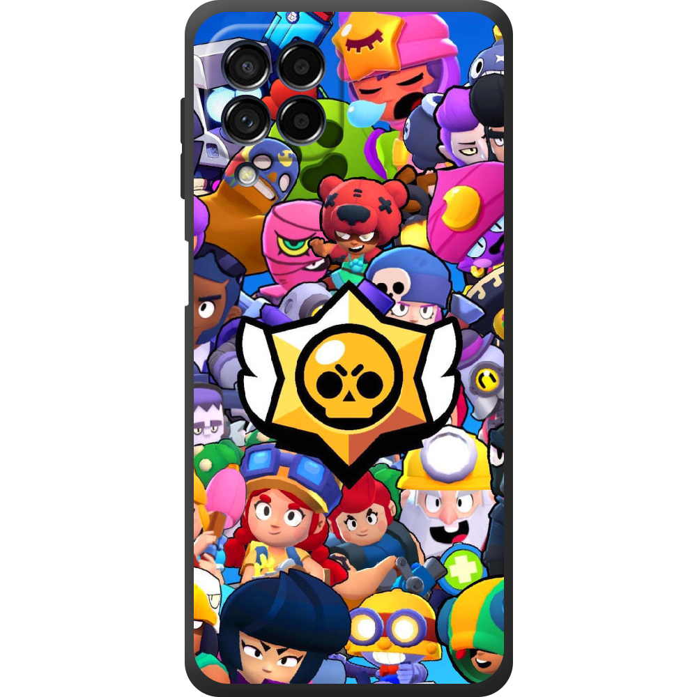 Чохол BoxFace Samsung Galaxy M53 5G (M536) Brawl Stars Чорний силікон (44473-up2389-44483)