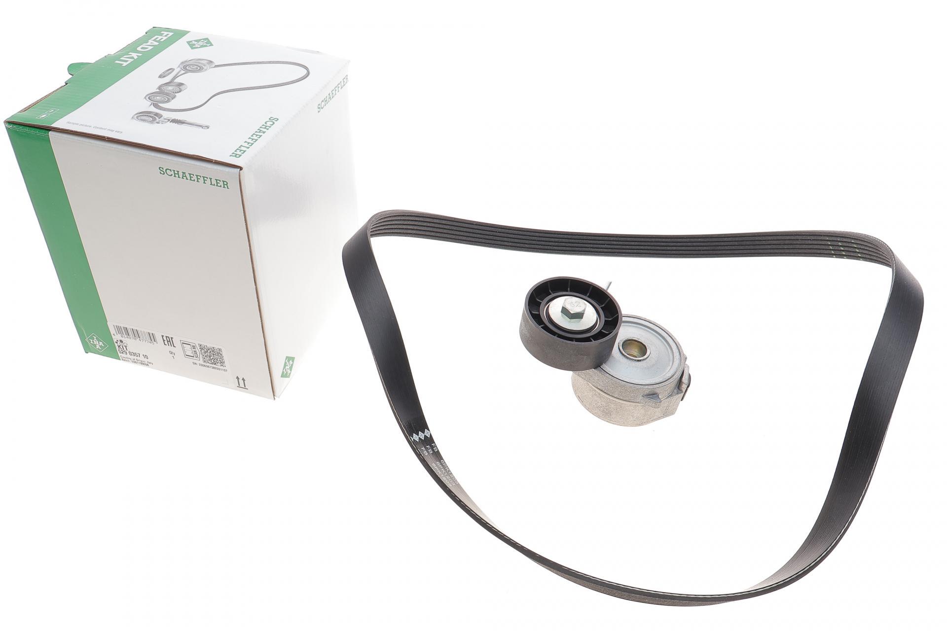 Комплект ременя генератора INA Citroen C5/C6/Peugeot 407/508/607/807 06- 6PK1203 (529 0357 10)