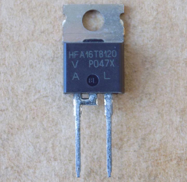Диод HFA16TB120 1200V/16A/TO220-2pin (25902) Диод HFA16TB120 1200V/16A/TO220-2pin (25902)