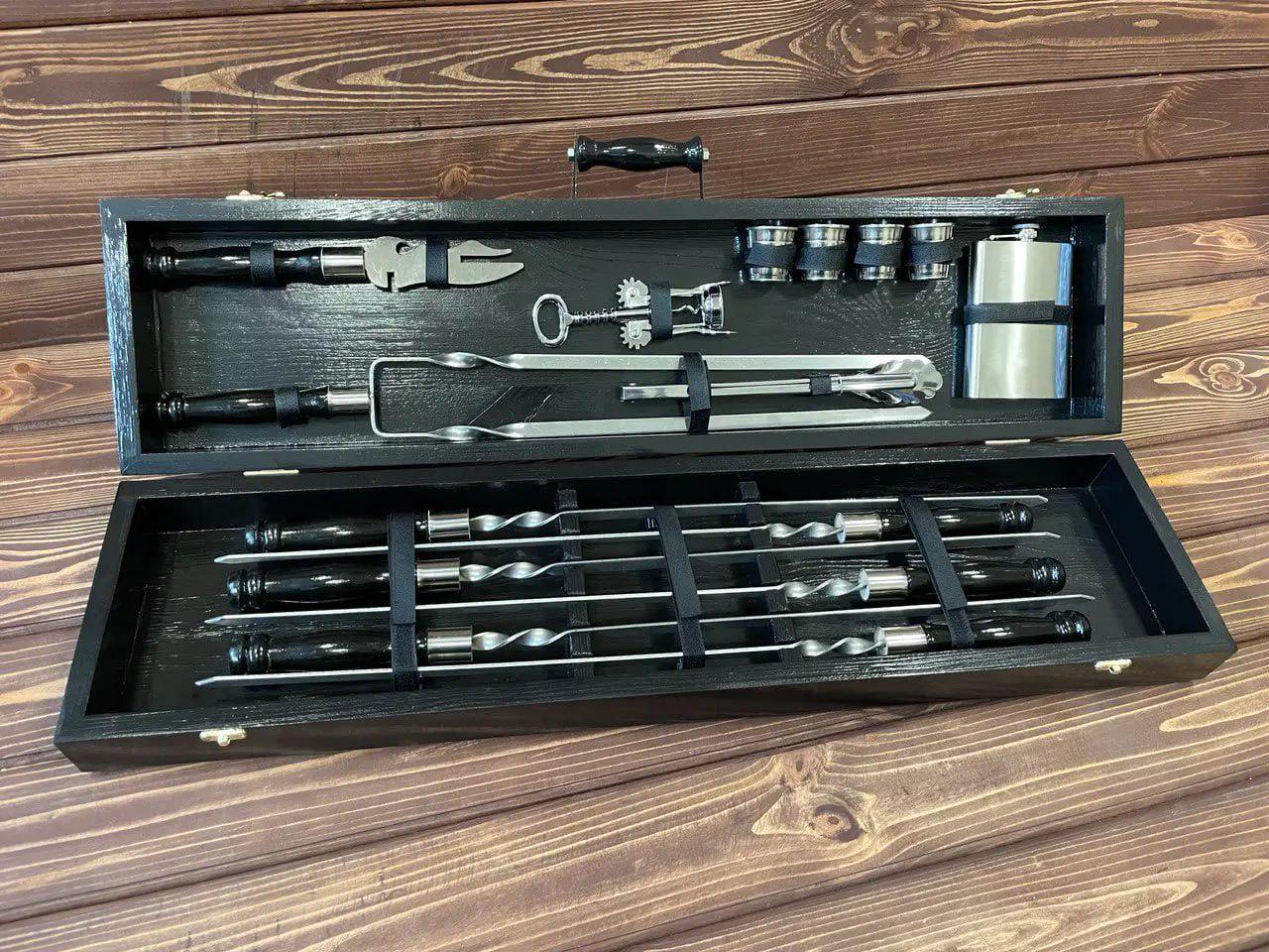 Набор шампуров Black №7 в кейсе (10640734)