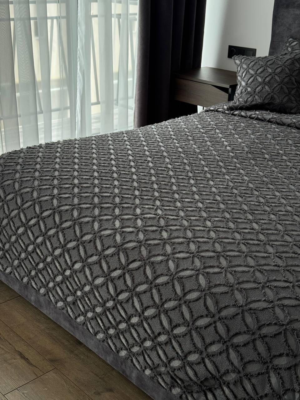 Покрывало Фрея 140x250 см Графитовый (21621-10-140x250cm) - фото 11