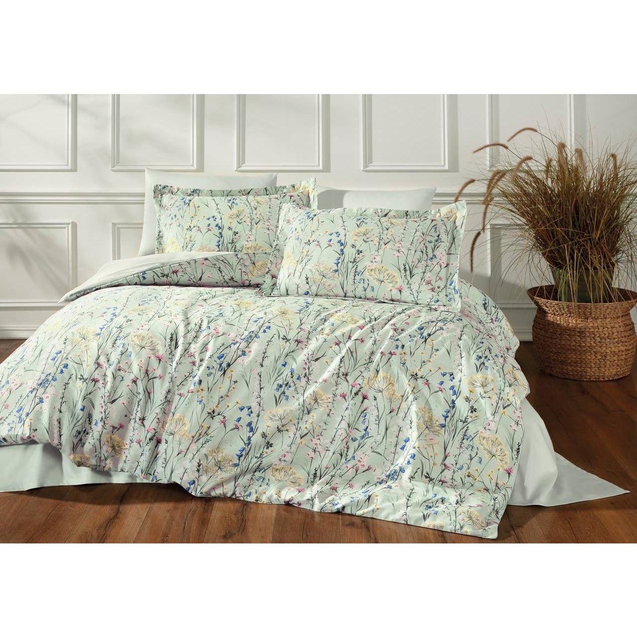 Постільна білизна Tivolyo Home Bluebell делюкссатин евро