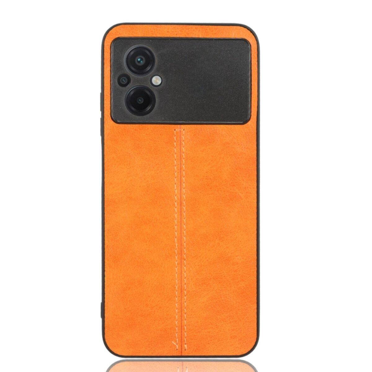 Противоударный чехол для Xiaomi Poco M5/M5 5G Cosmiс Leather Case Orange