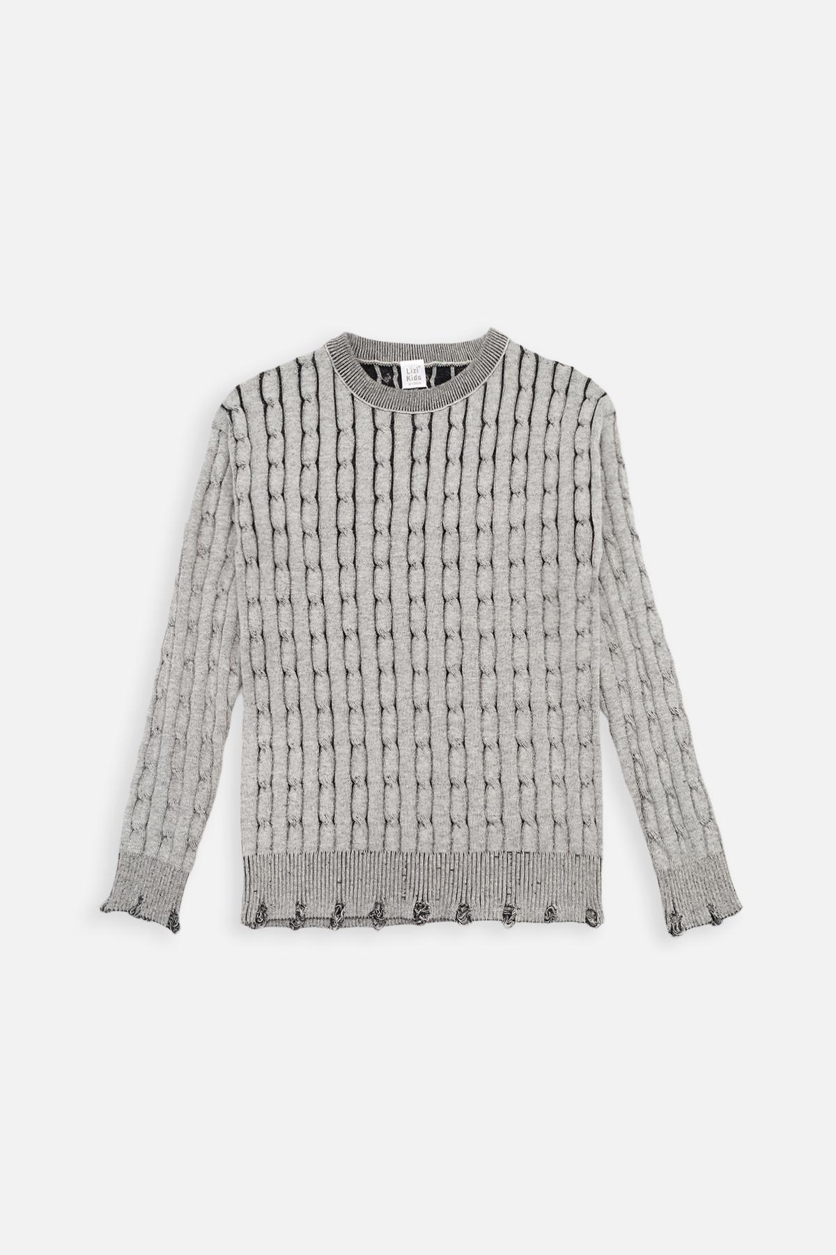 Джемпер для девочки 146 см Серый (SKT001038358)