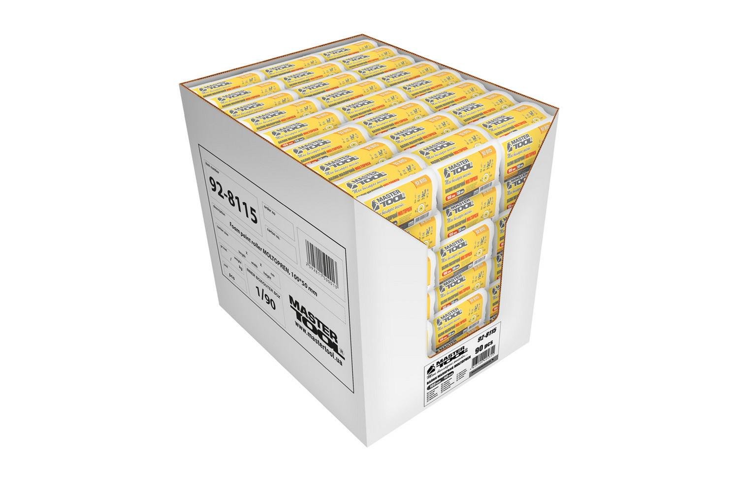 Валик малярський MasterTool Moltopren 50/100 мм/6 мм (92-8115_Р) - фото 4 Валик малярський MasterTool Moltopren 50/100 мм/6 мм (92-8115_Р) - фото 4