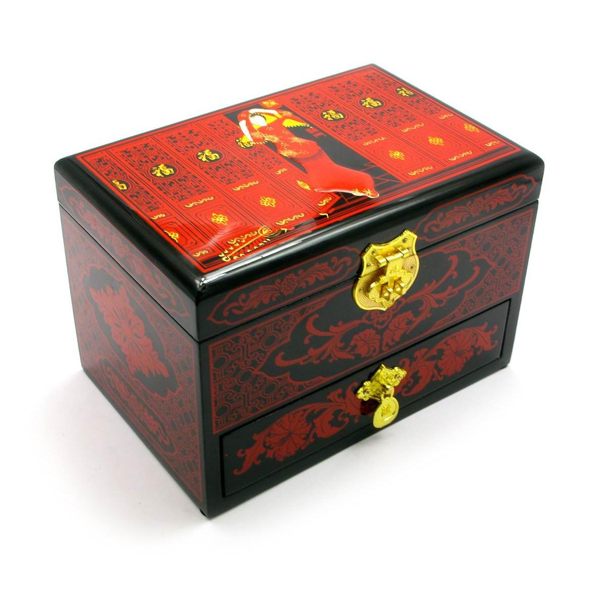 Ящик для бижутерии деревянный 21х14х14 см