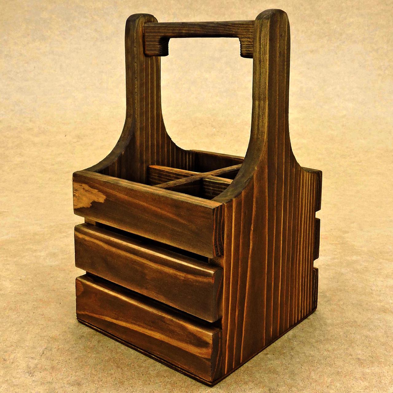 Подставка для столовых приборов из дерева Пайлаф Латте (Псп-002716)