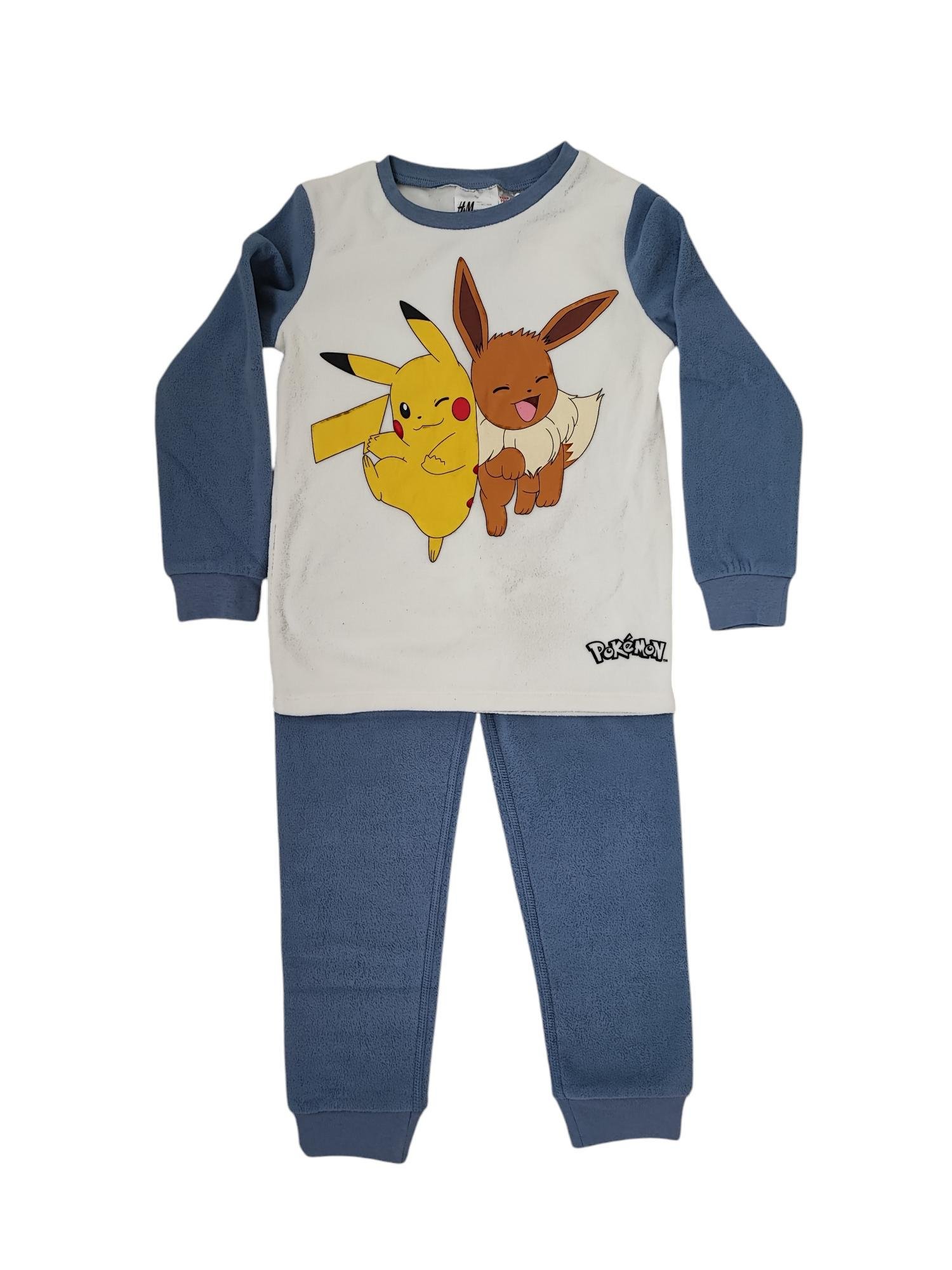 Піжама флісова для хлопчика H&M 128 Синій (0002)