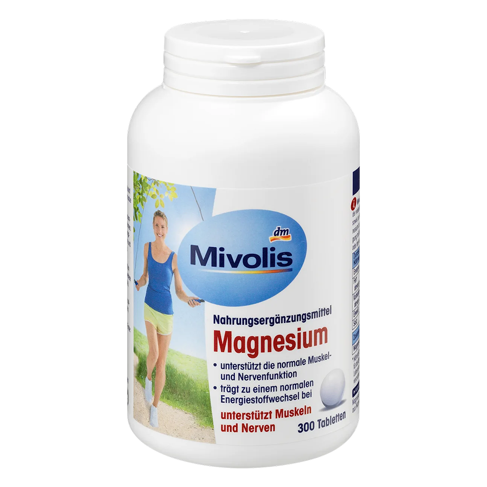 Витамины для сердечно-сосудистой системы и нервов DM Mivolis Magnesium 300 шт. (EPI-15102025-1351)