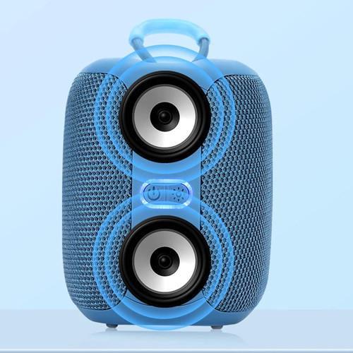 Колонка портативна Bluetooth TG658 FM/RGB Blue (2135321624) - фото 8