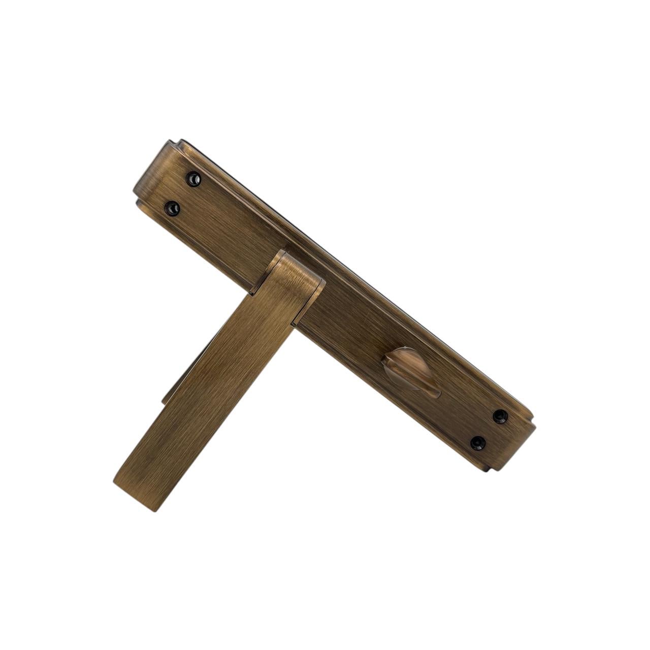 Ручки с защелкой Ozcanlar Alaska Kol Yagmur Ayna Mat/Oksit WC 72 мм (330098)