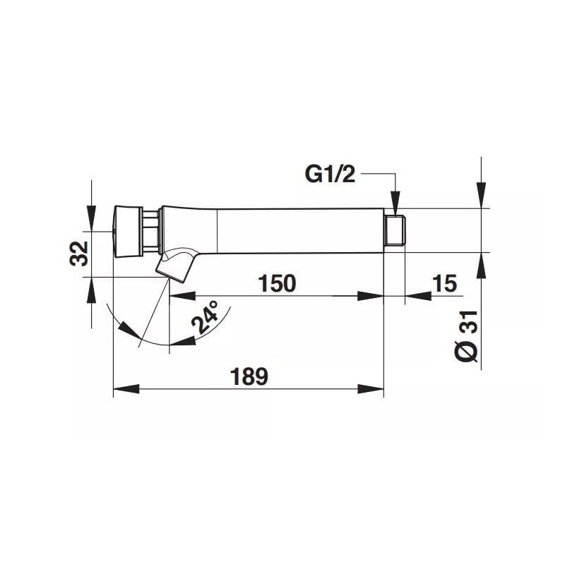 Кран порционный PRESTO Neo 66048 порционный Хром (200315) - фото 2