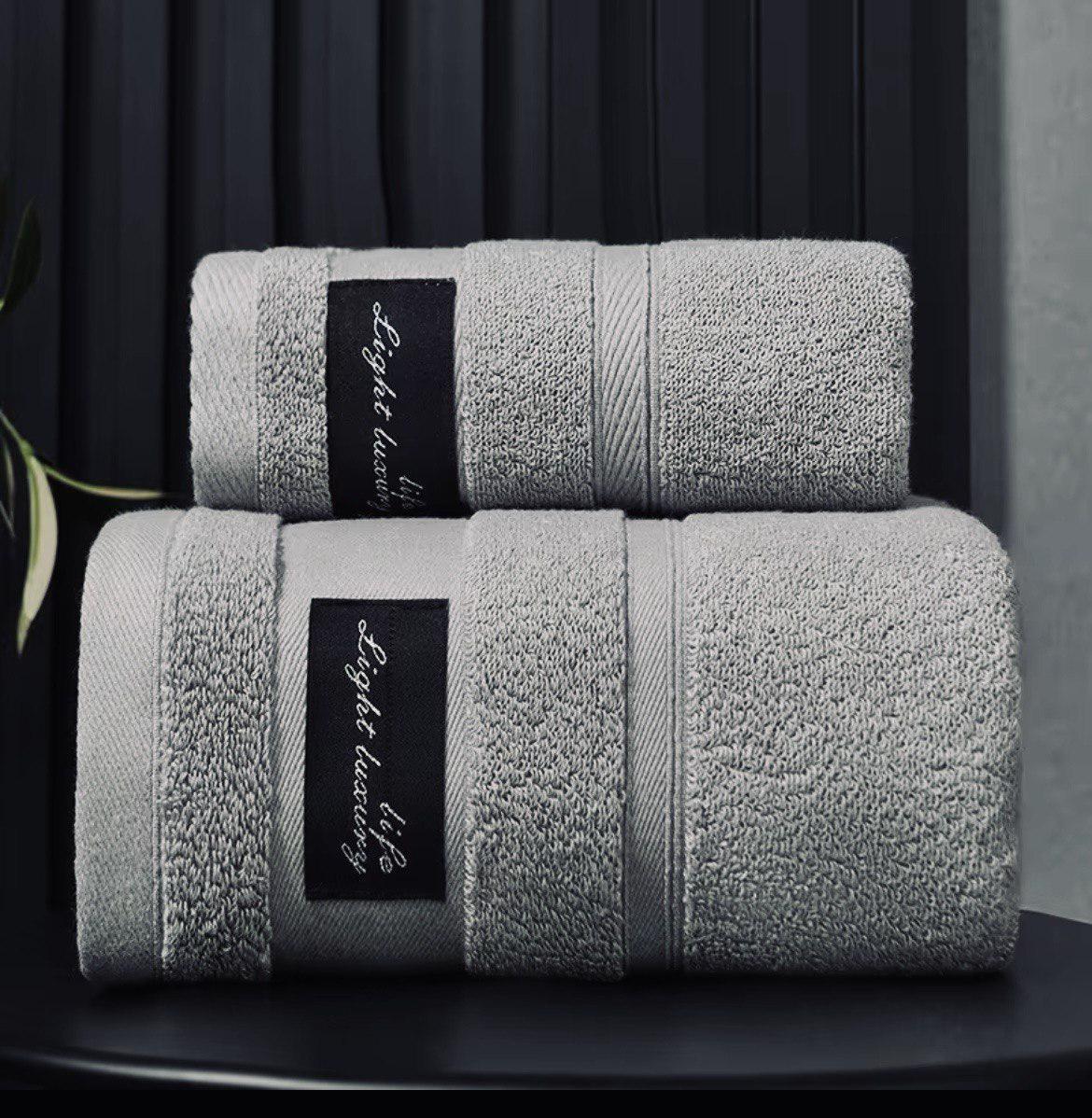 Набор полотенец Home Cosiness 2в1 140х70 см/74х34 см Серый (NR2in1BathGrayCosy) Набор полотенец Home Cosiness 2в1 140х70 см/74х34 см Серый (NR2in1BathGrayCosy)