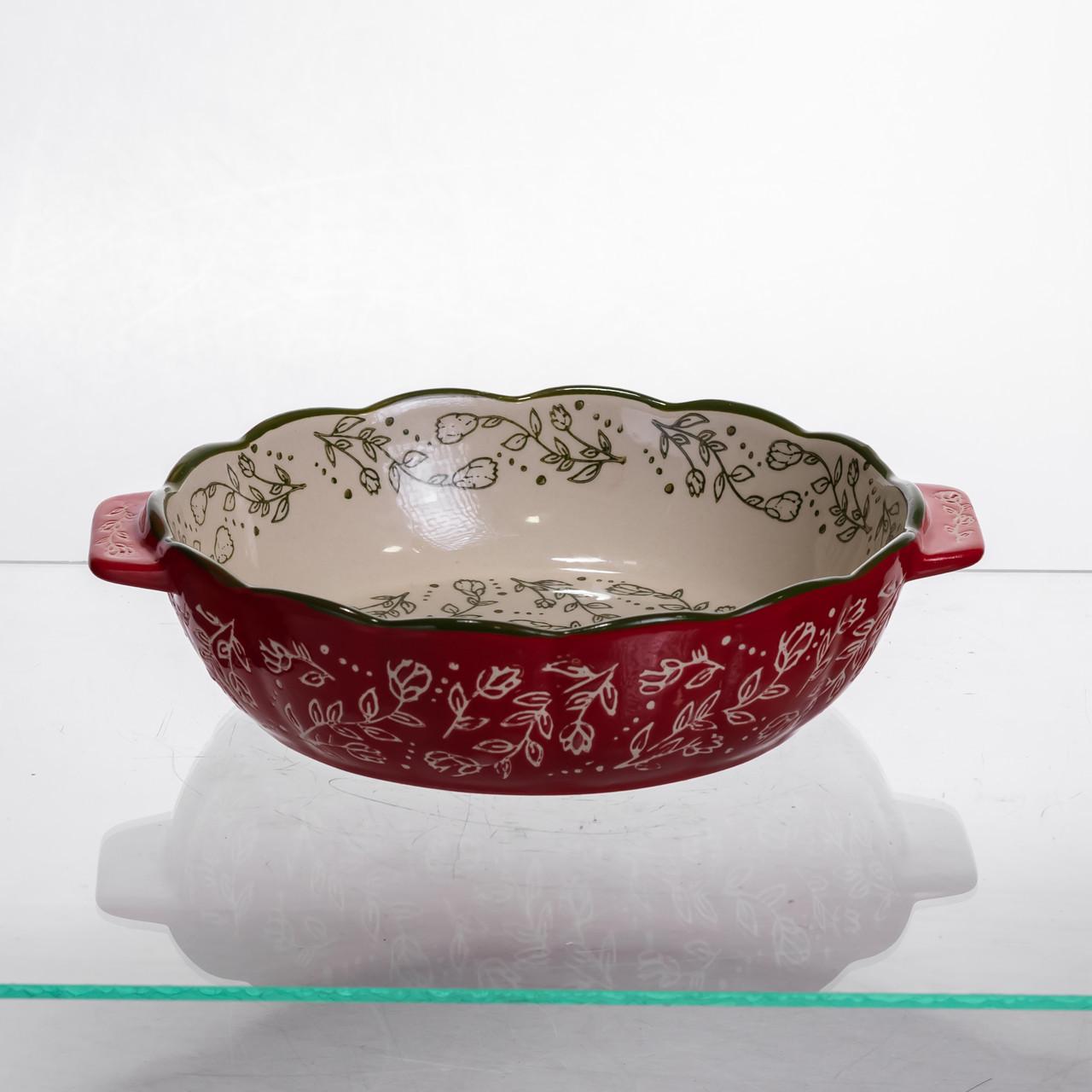 Форма для запекания Vintage круглая с ручками Ø20 см Красный (HM04-06) - фото 2