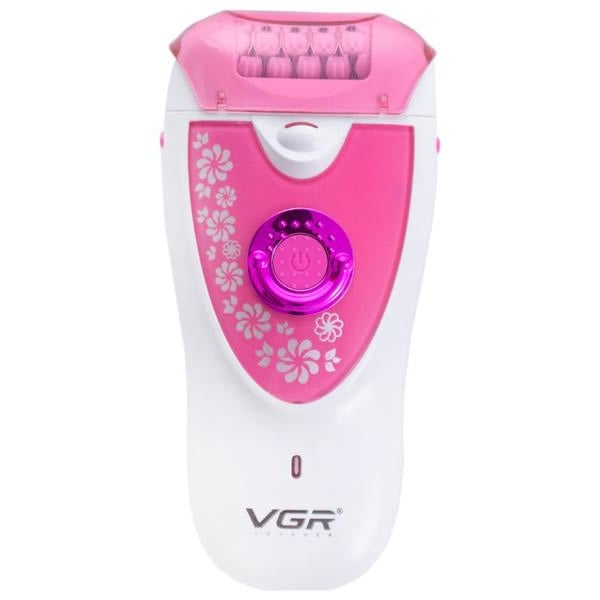 Епілятор VGR V-722 акумуляторний на 2 швидкості Pink (13465961)