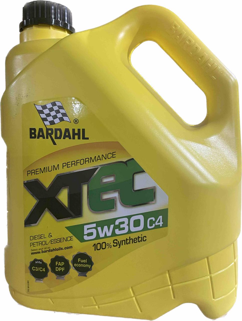 Моторное масло BARDAHL XTEC 5W30 C3/C4 MB 229 51/226 51 RN 0720 4 л (36152)