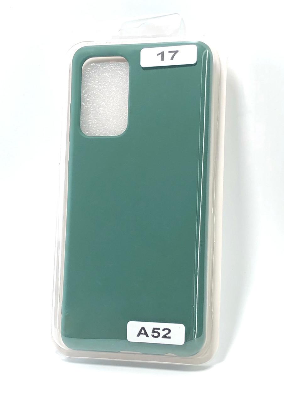 Чехол для телефона Samsung A52 Silicone FULL №17 Dark green (4you)