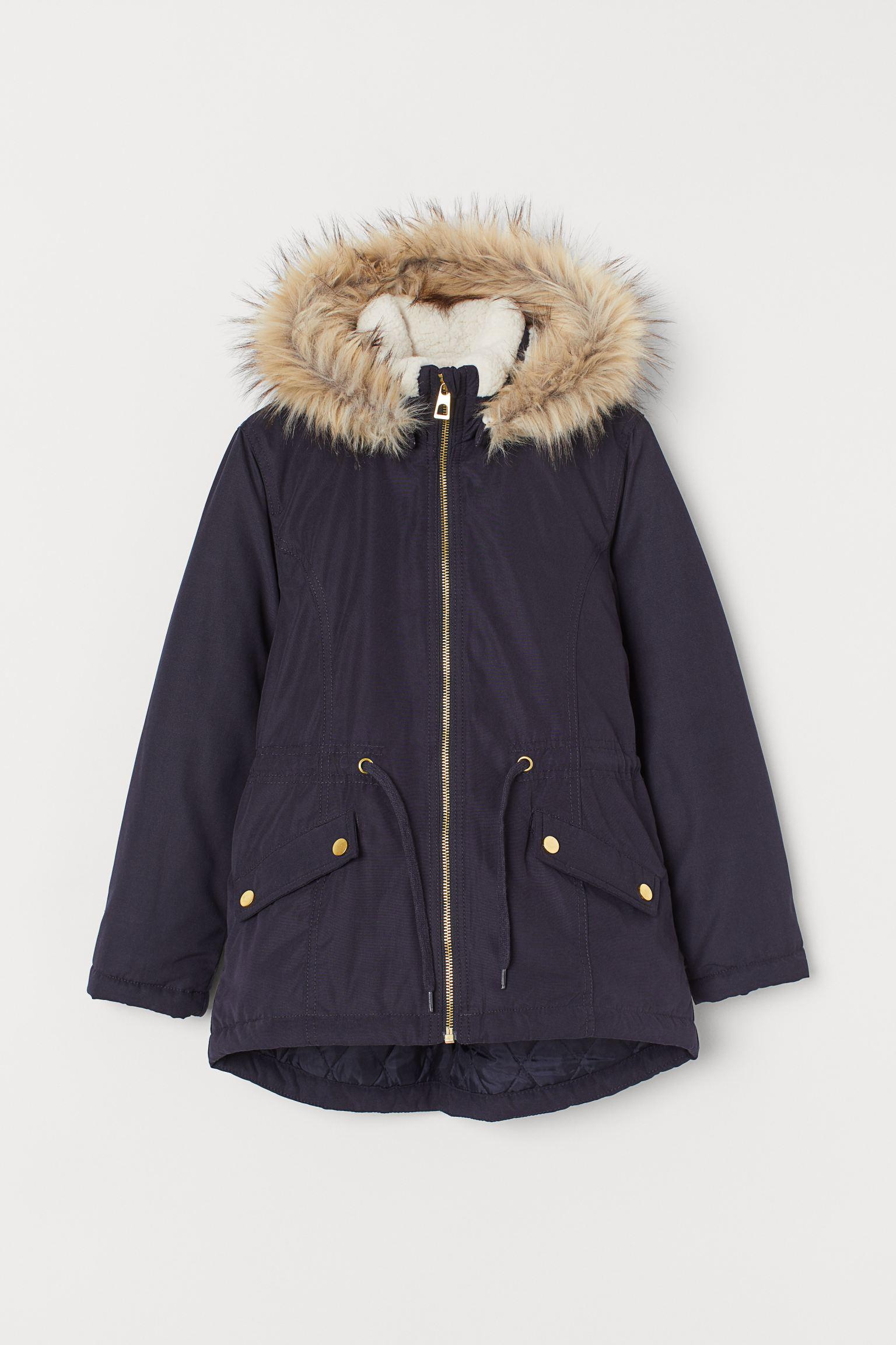 Парка H&M 164 см Темно-синий (20087559990)