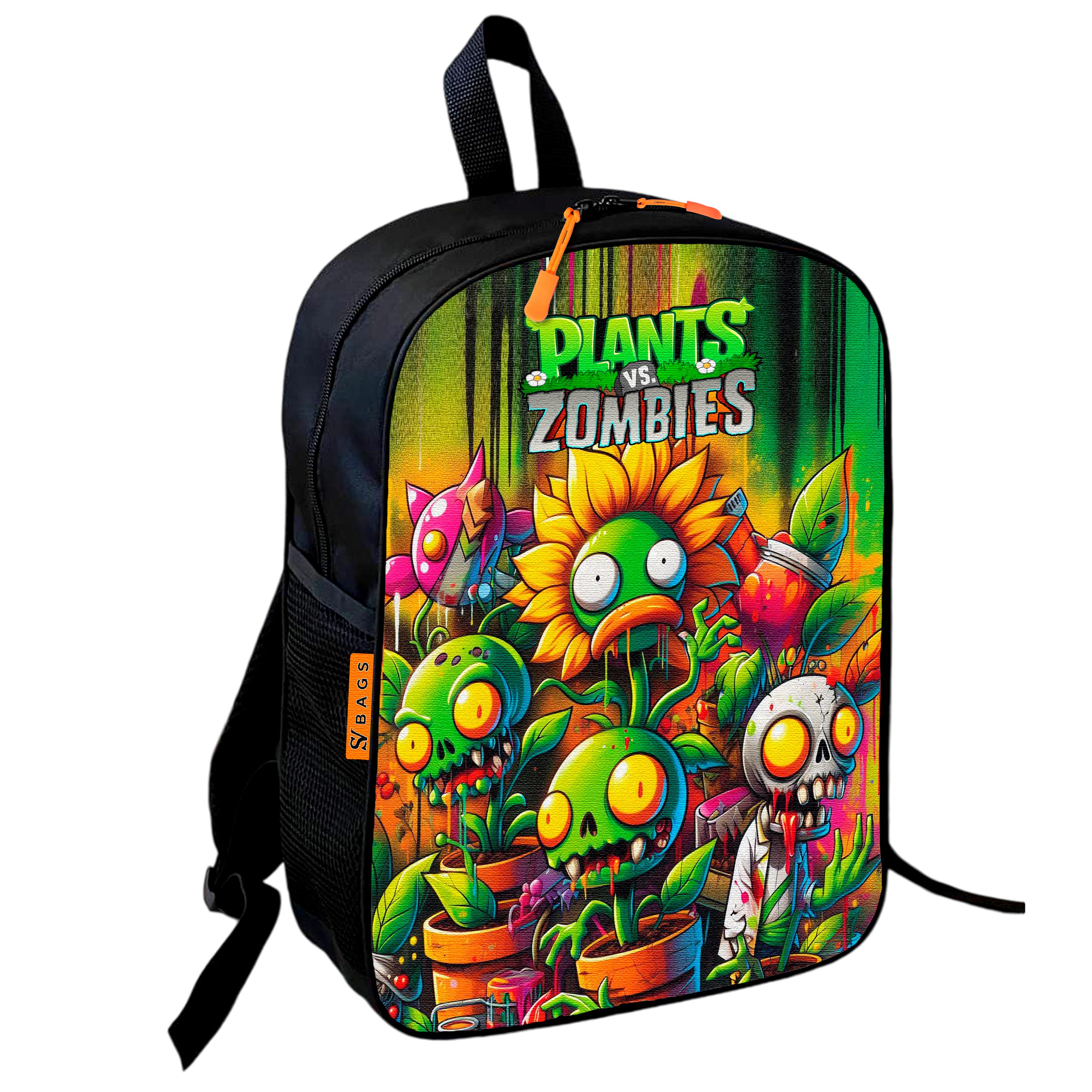Школьный рюкзак детский Plants vs Zombies для мальчика 36х27 см (0632)