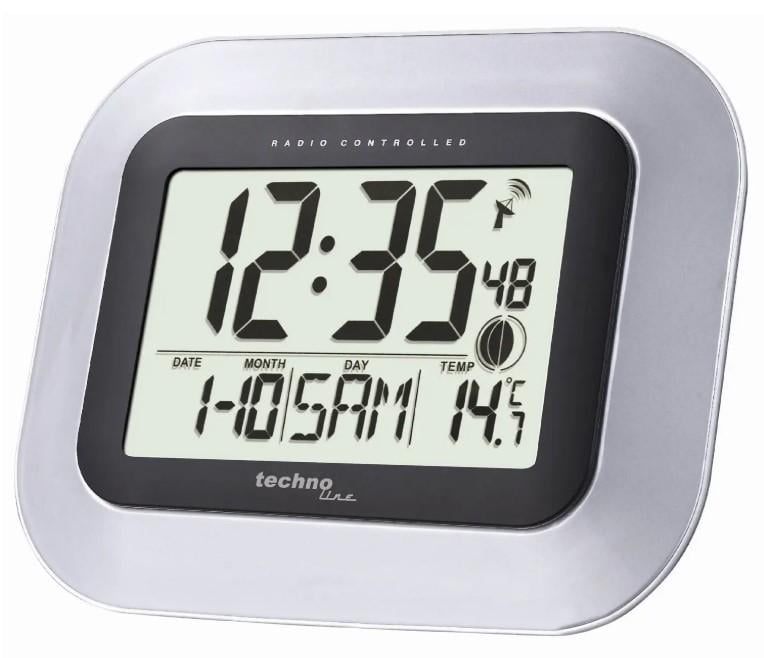 Годинник настінний Technoline WS8005 Silver/Black (WS8005)