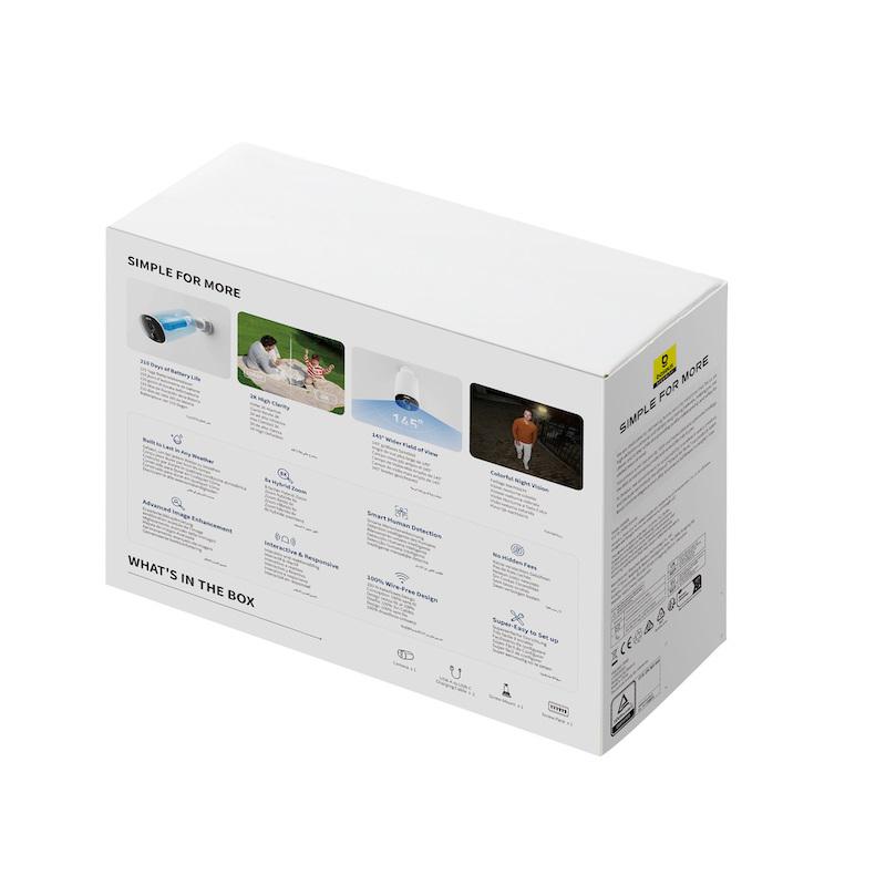 IP-камера відеоспостереження BASEUS Security B1 Outdoor Camera 2K White (S0SV002130) - фото 12 IP-камера відеоспостереження BASEUS Security B1 Outdoor Camera 2K White (S0SV002130) - фото 12