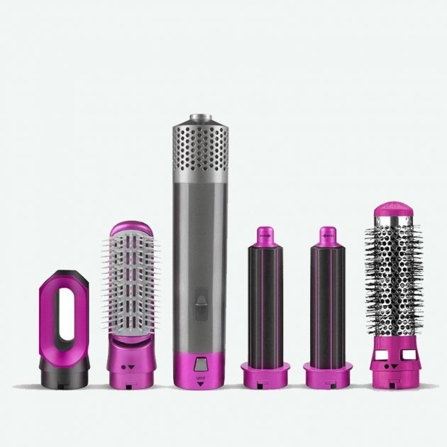 Фен-стайлер женский для волос 5в1 в подарочном кейсе Фиолетовый(2104618480) - фото 12 Фен-стайлер женский для волос 5в1 в подарочном кейсе Фиолетовый(2104618480) - фото 12