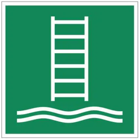 Знак Трап для посадки на судно Зеленый (д-9098)