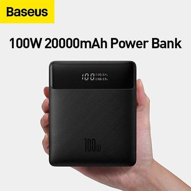 Повербанк для ноутбука BASEUS Blade 20000 mAh 100W Черный - фото 4